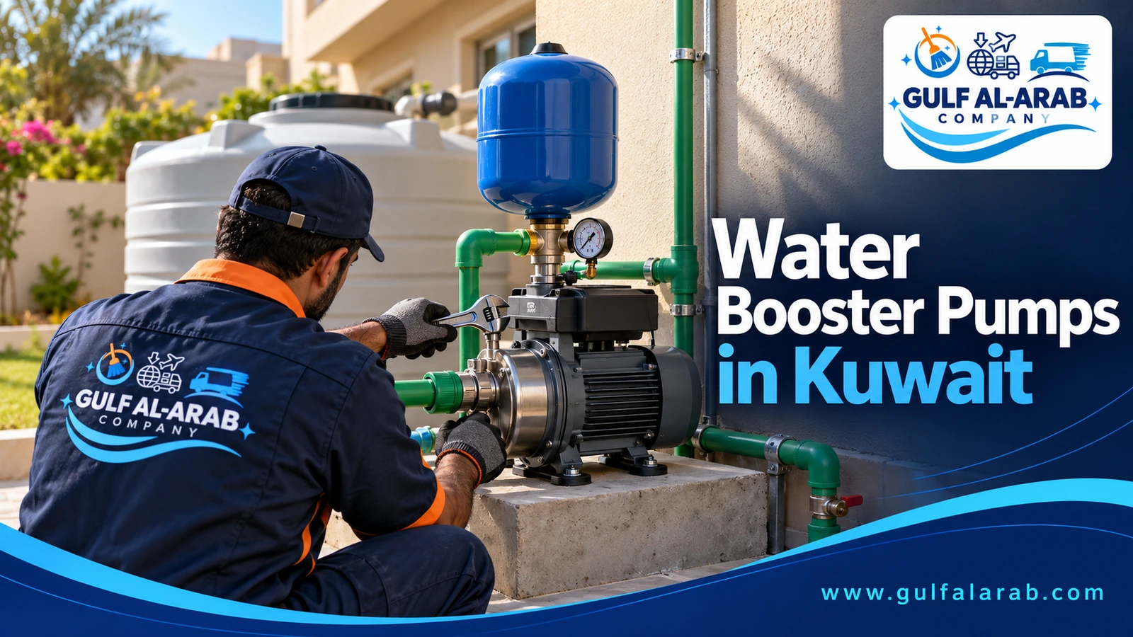 Water booster pumps in Kuwait