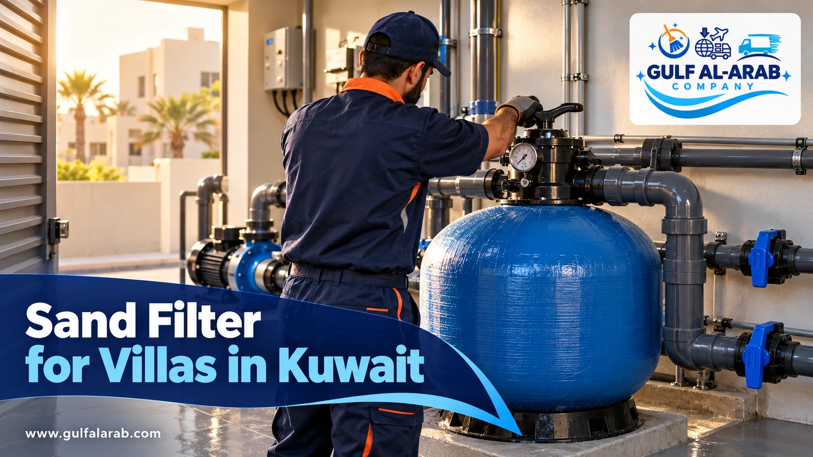Sand filter for villas and buildings in Kuwait