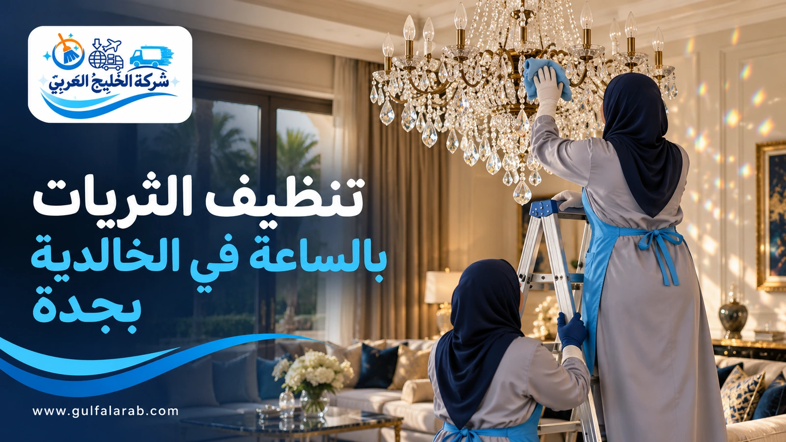 تنظيف الثريات بالساعة في الخالدية بجدة