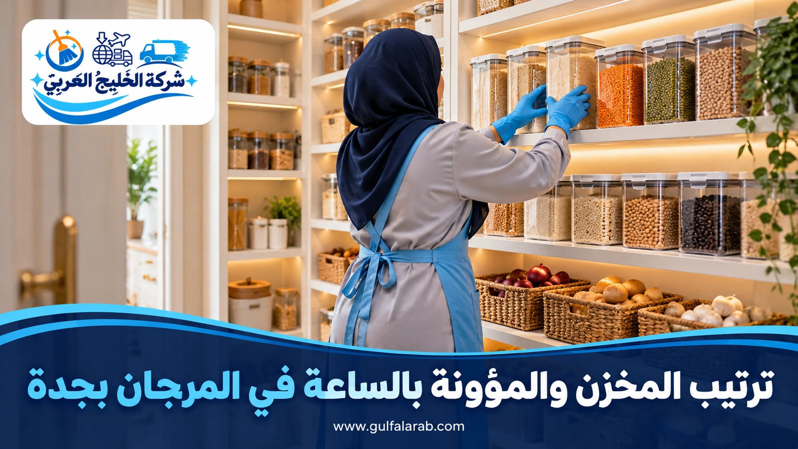 ترتيب المخزن والمؤونة بالساعة في المرجان بجدة