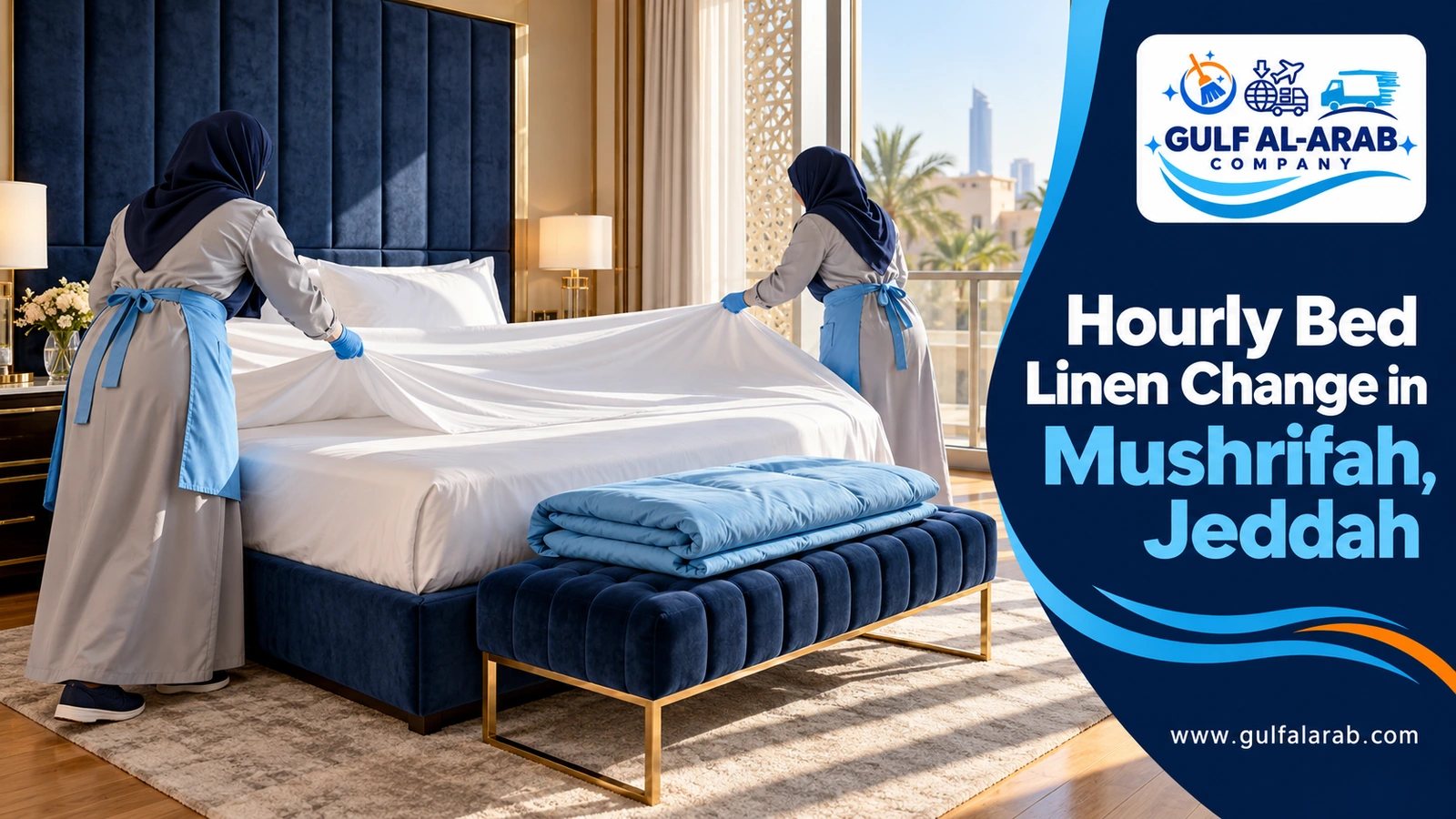 Hourly Bed Linen Change in Mushrifah, Jeddah