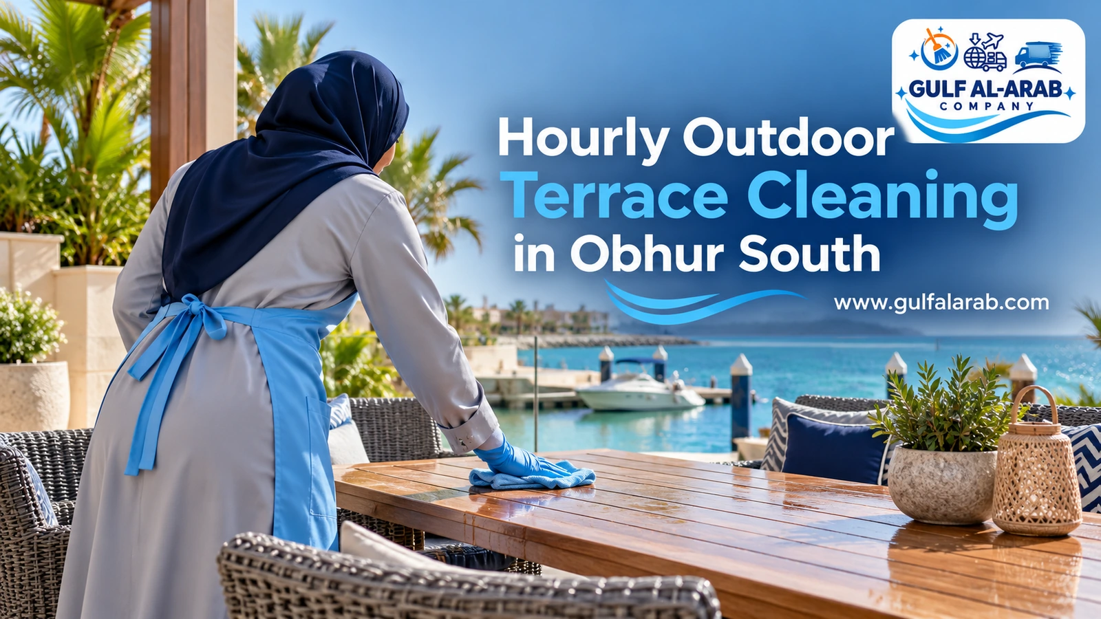 Hourly Outdoor Terrace Cleaning in Obhur South