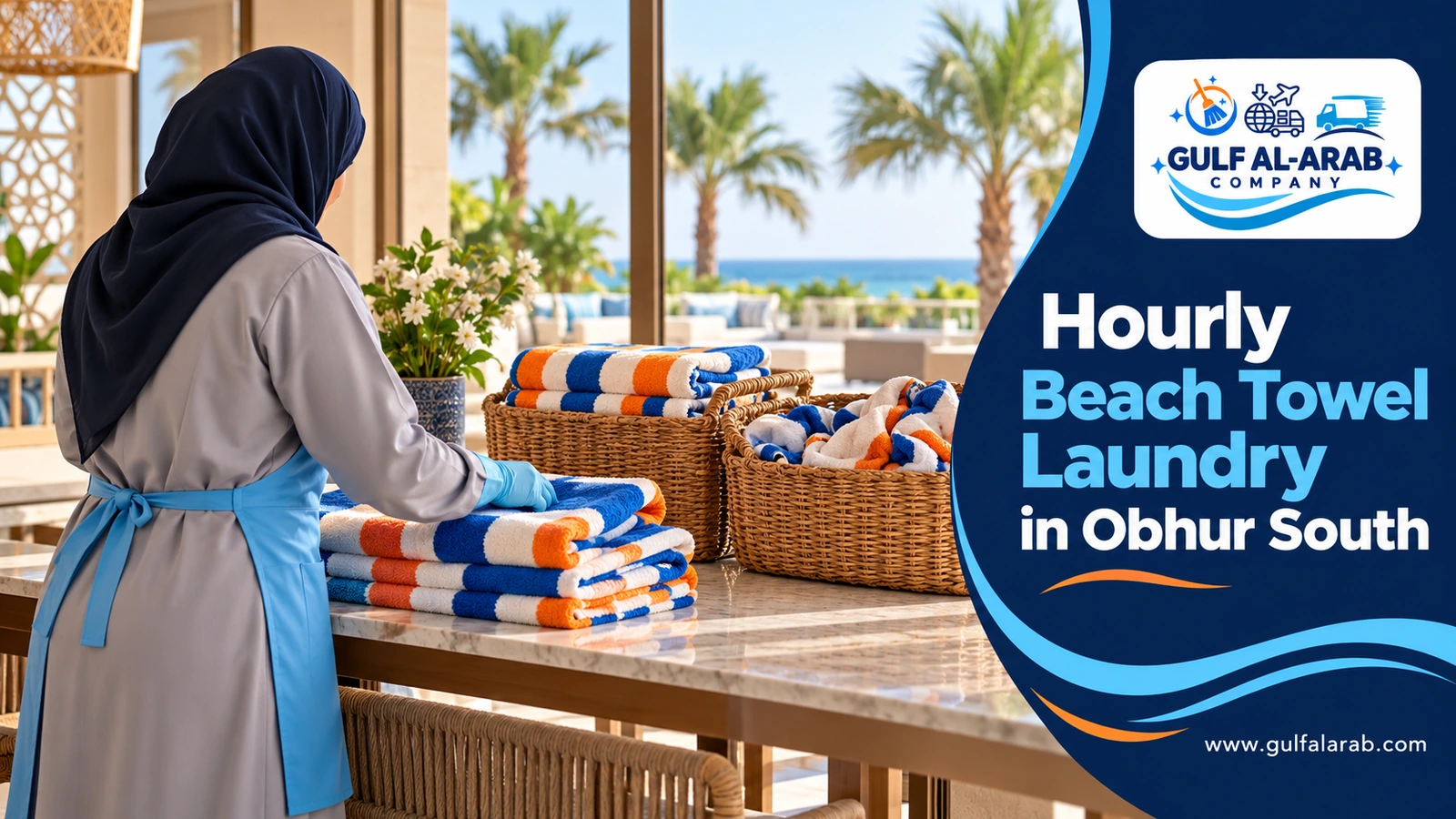 Hourly Beach Towel Laundry in Obhur South