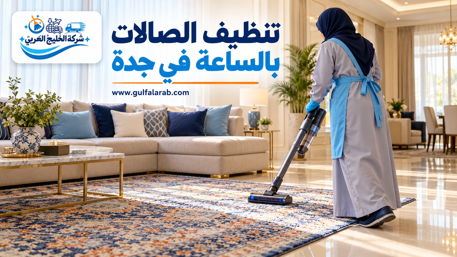تنظيف الصالات بالساعة في جدة