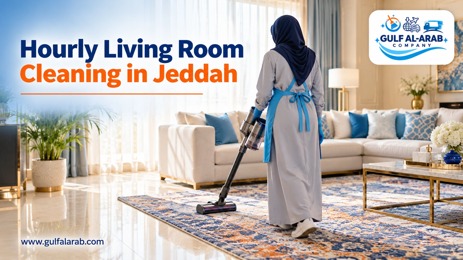 Hourly Living Room Cleaning in Jeddah