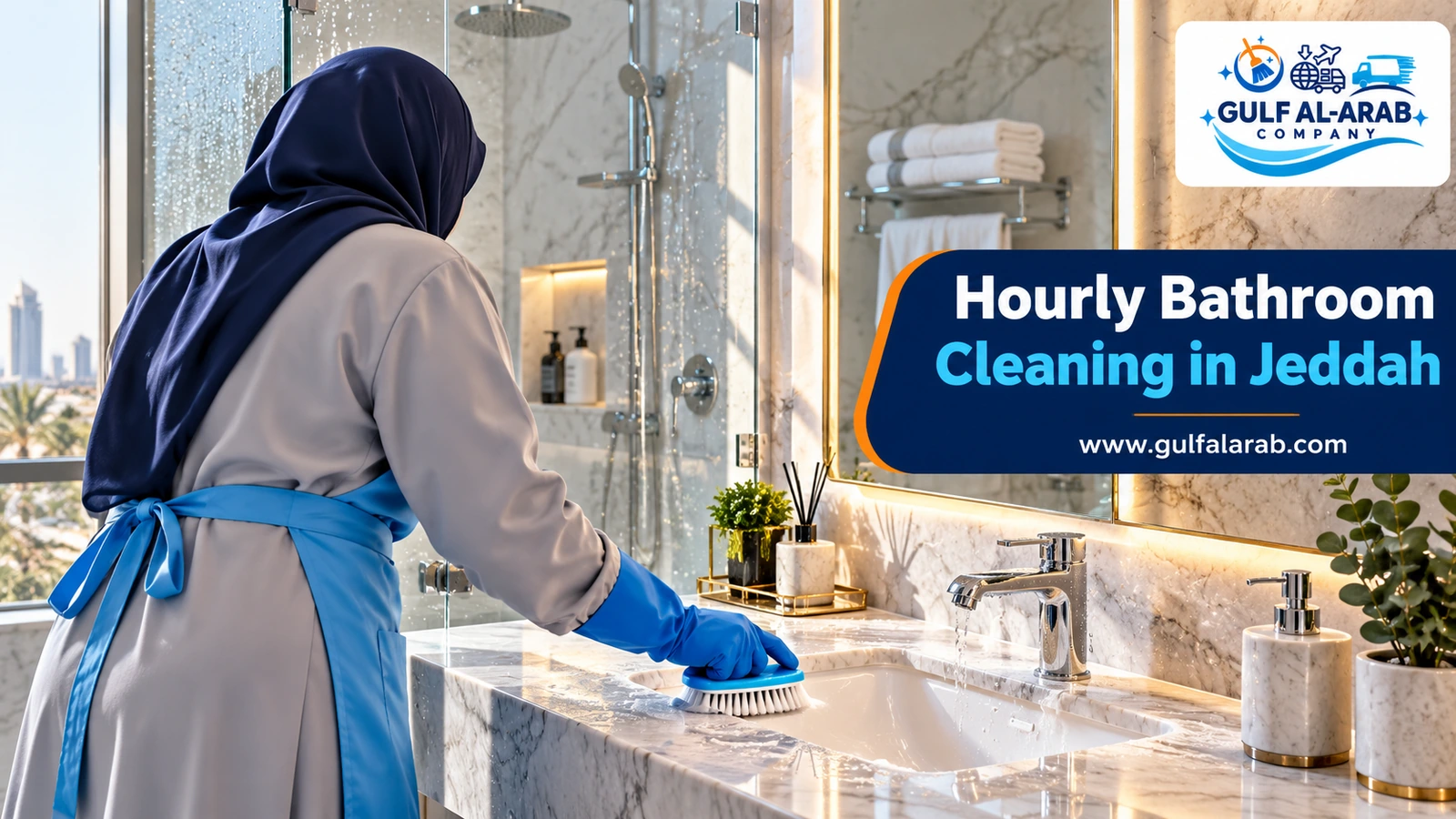 Hourly Bathroom Cleaning in Jeddah