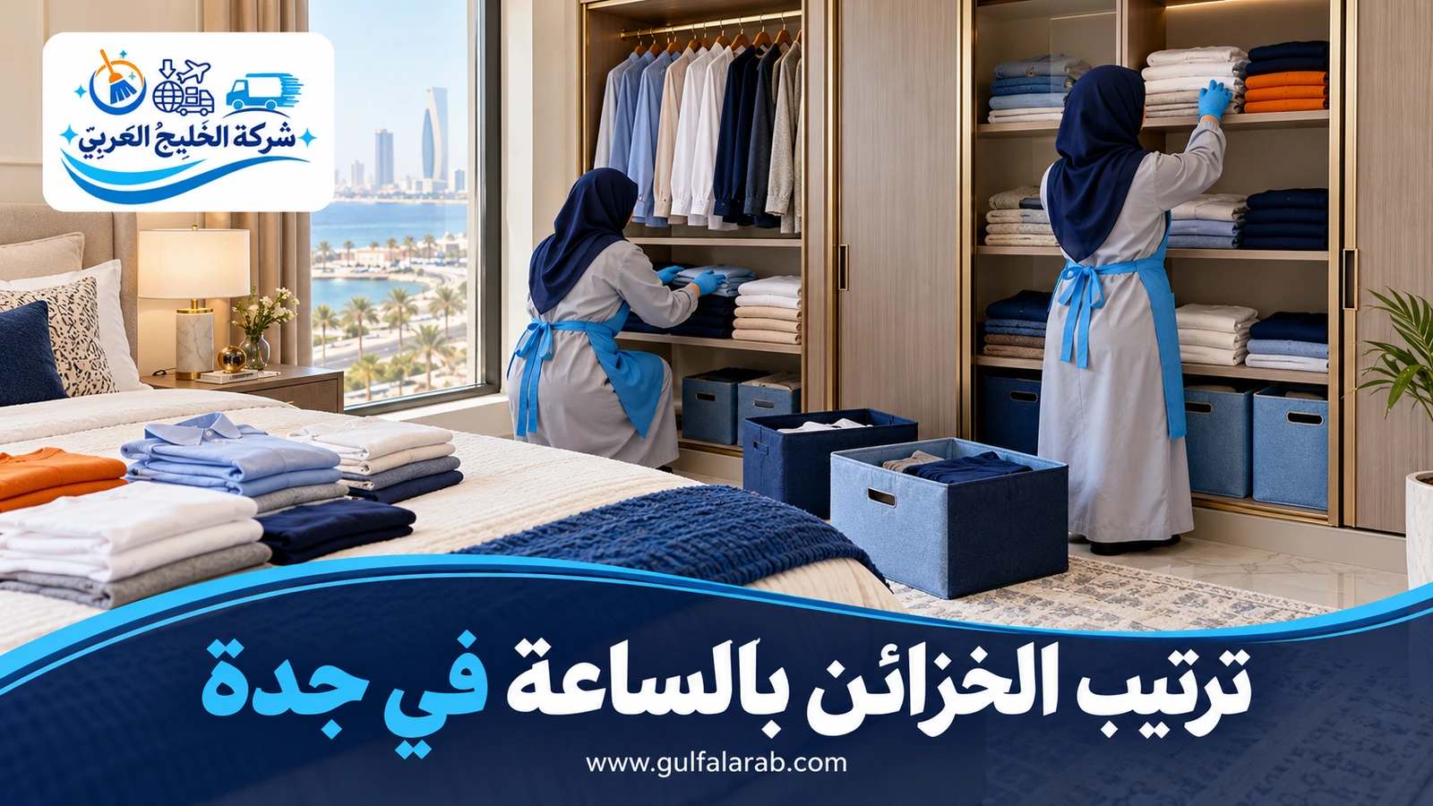 ترتيب الخزائن بالساعة في جدة