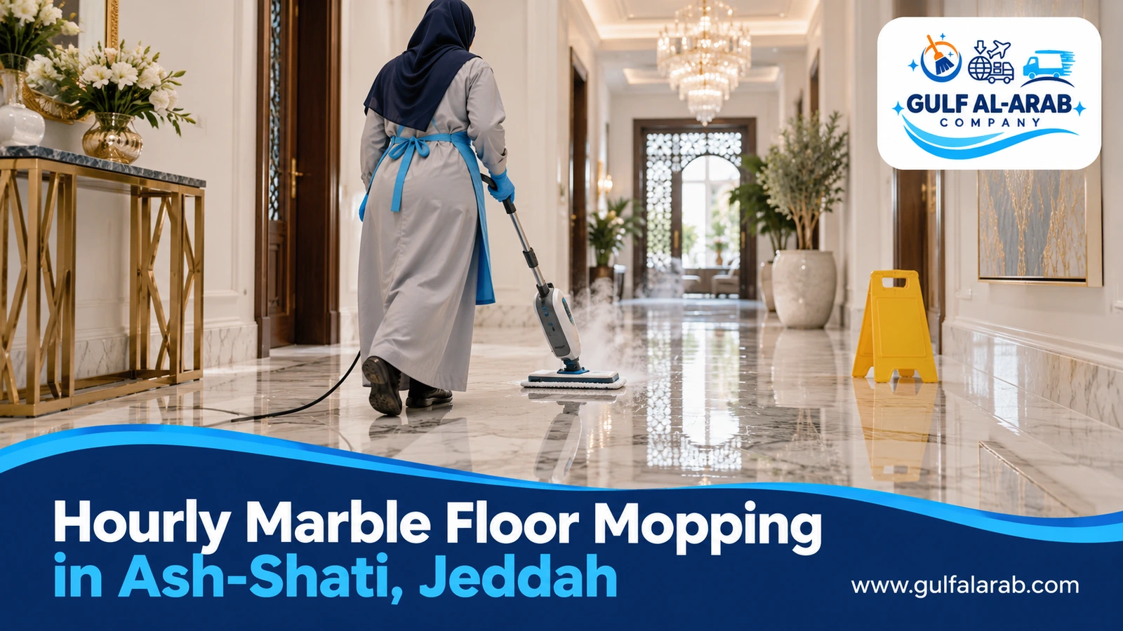 Hourly Marble Floor Mopping in Ash-Shati, Jeddah