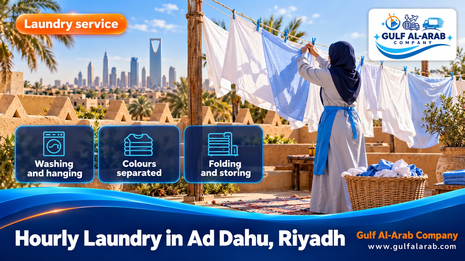 Hourly Laundry in Ad Dahu, Riyadh