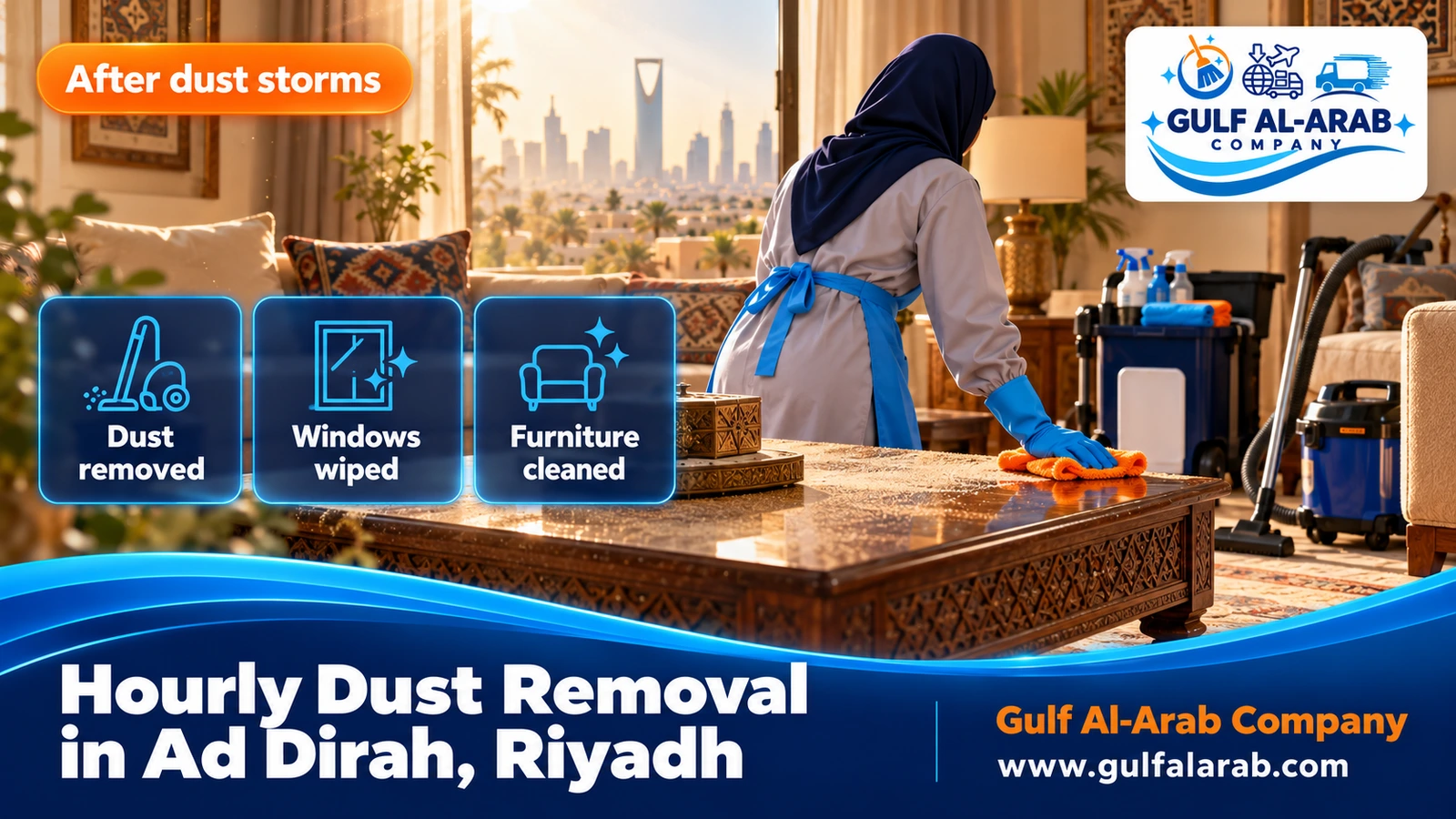 Hourly Dust Removal in Ad Dirah, Riyadh