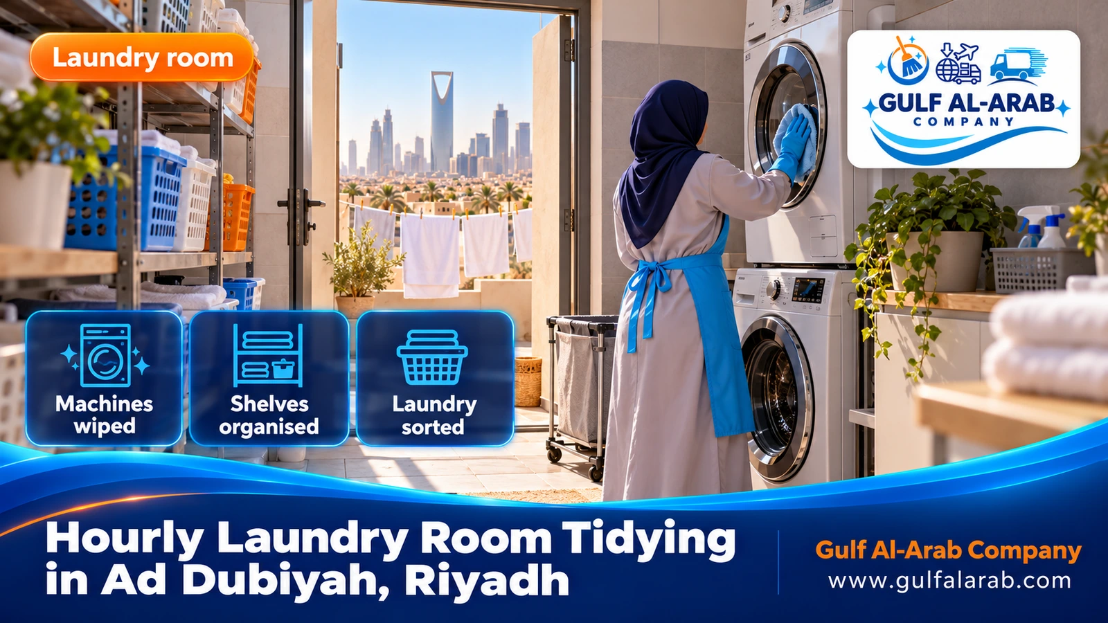 Hourly Laundry Room Tidying in Ad Dubiyah, Riyadh