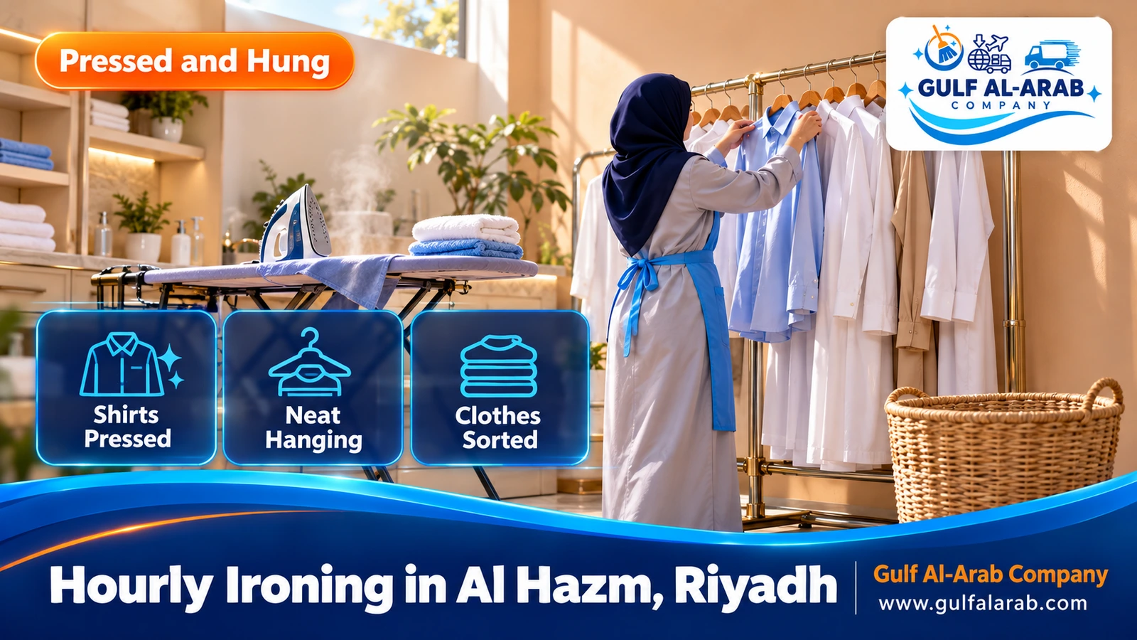 Hourly Ironing in Al Hazm, Riyadh