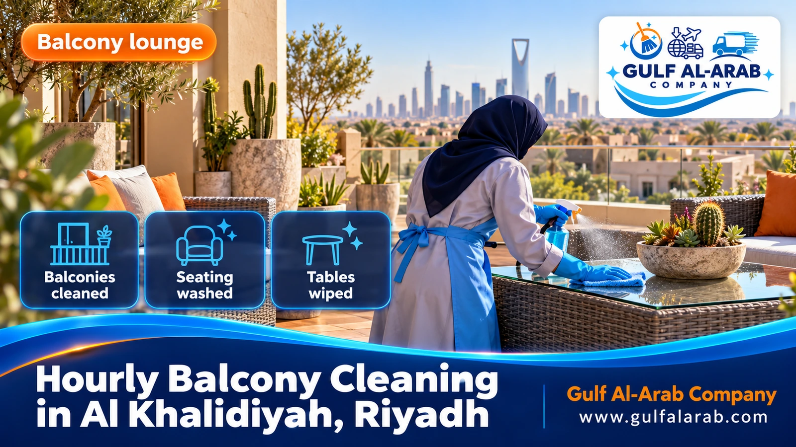 Hourly Balcony Cleaning in Al Khalidiyah, Riyadh