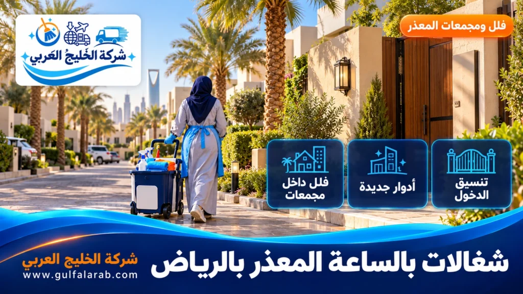 شغالات بالساعة المعذر بالرياض