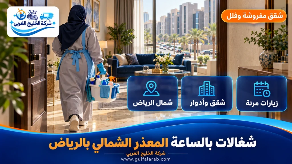 شغالات بالساعة المعذر الشمالي بالرياض