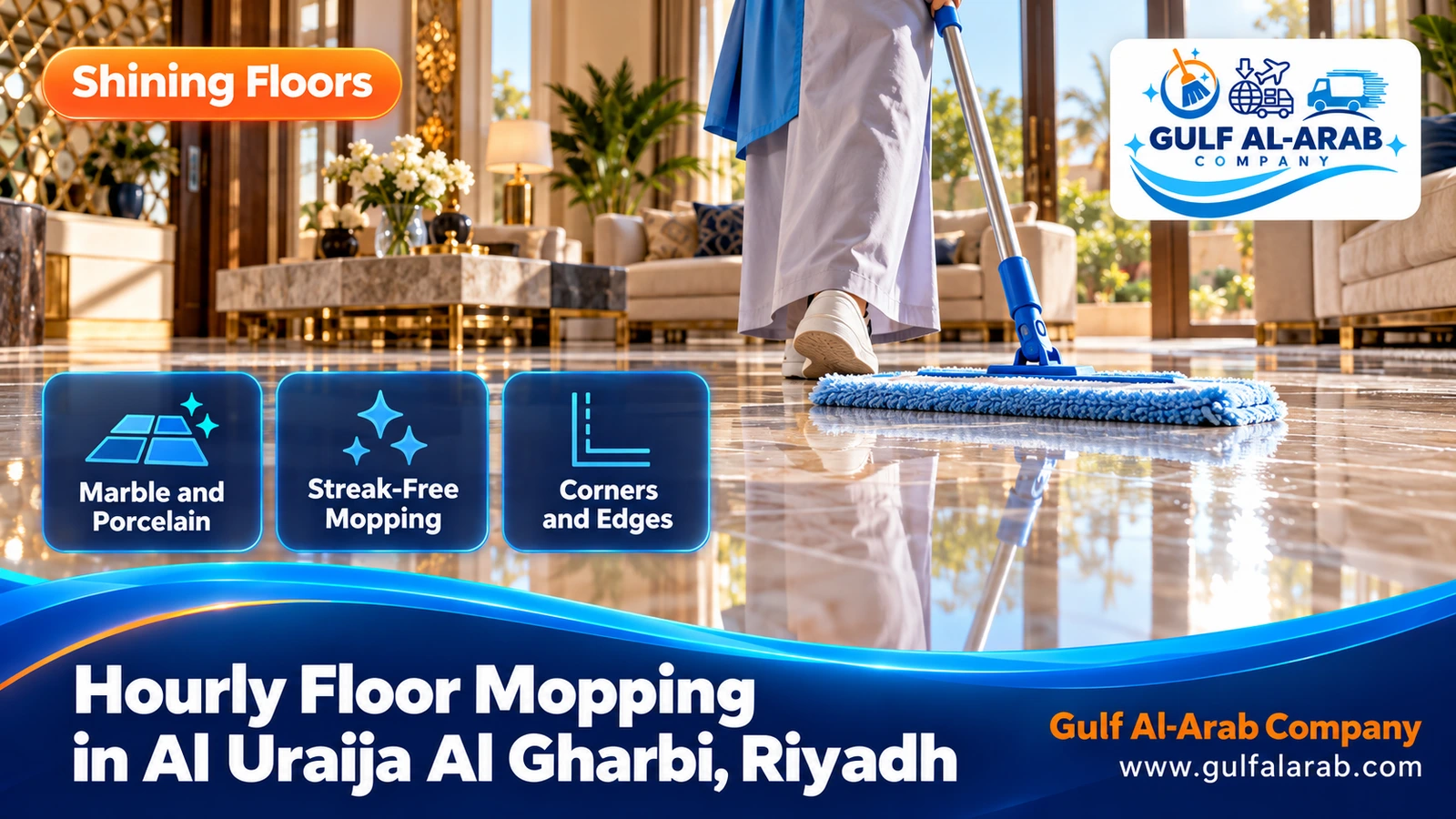 Hourly Floor Mopping in Al Uraija Al Gharbi, Riyadh