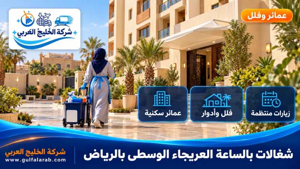 شغالات بالساعة العريجاء الوسطى بالرياض