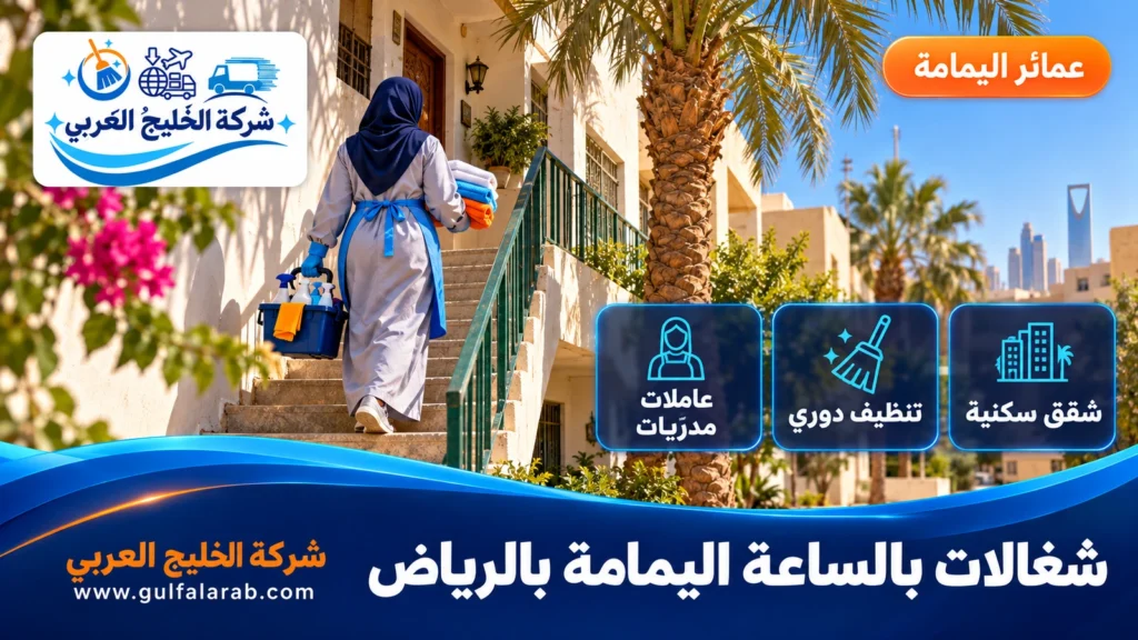 شغالات بالساعة اليمامة بالرياض