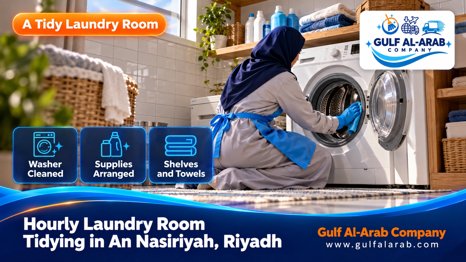 Hourly Laundry Room Tidying in An Nasiriyah, Riyadh