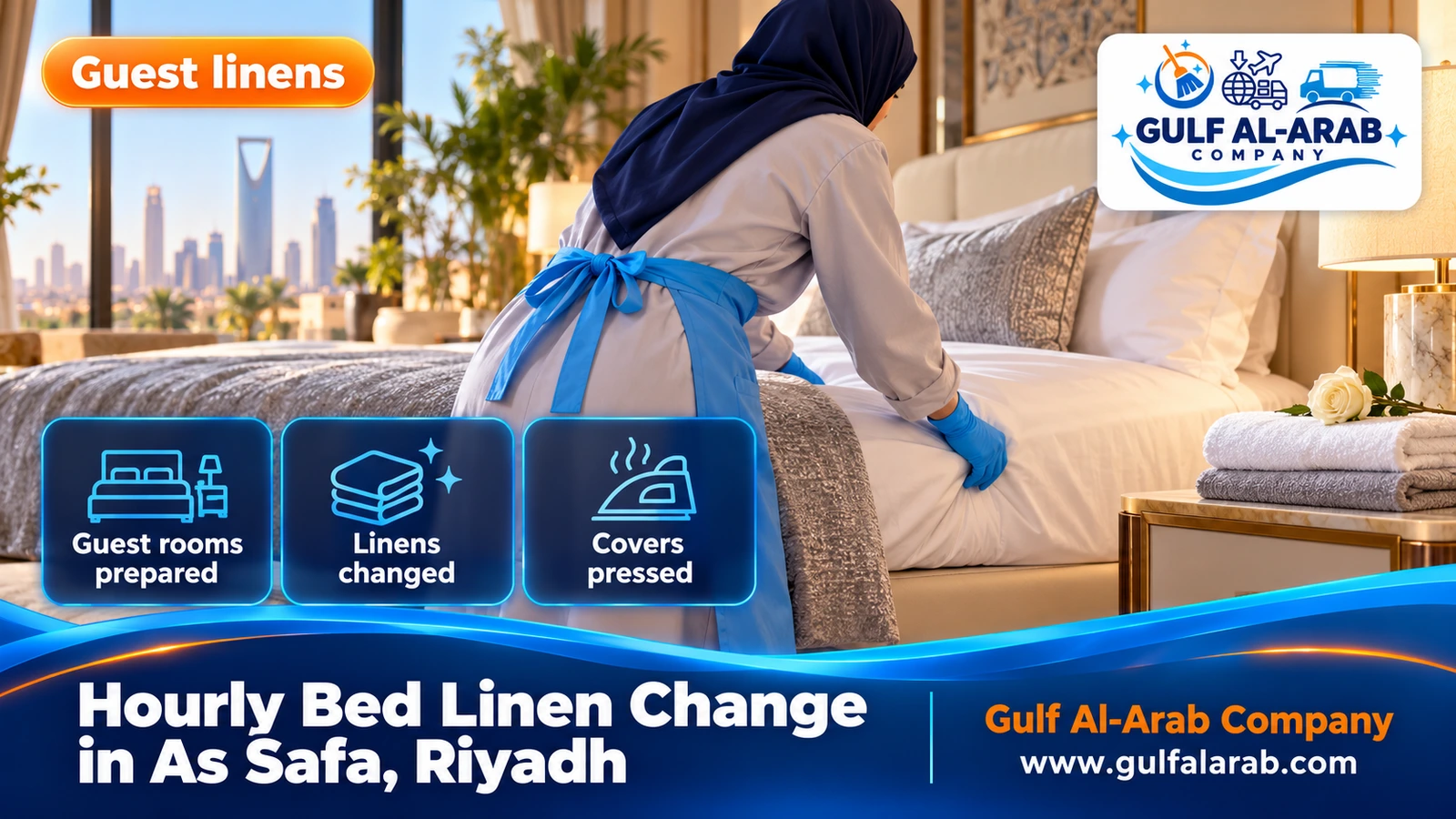 Hourly Bed Linen Change in As Safa, Riyadh