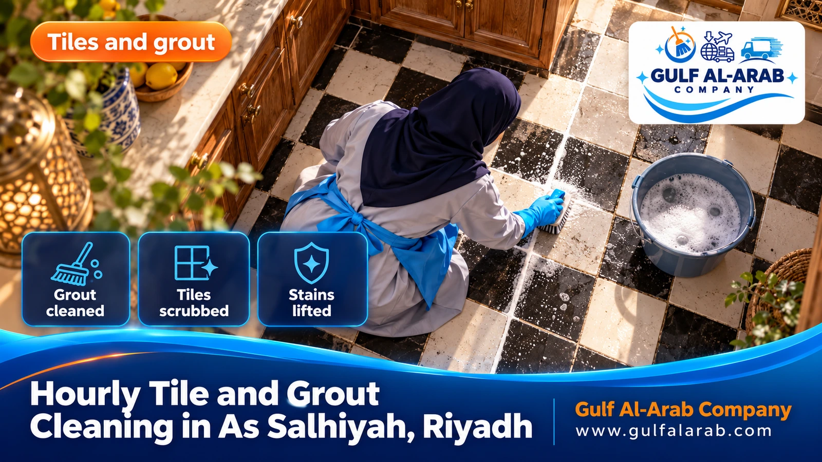 Hourly Tile and Grout Cleaning in As Salhiyah, Riyadh