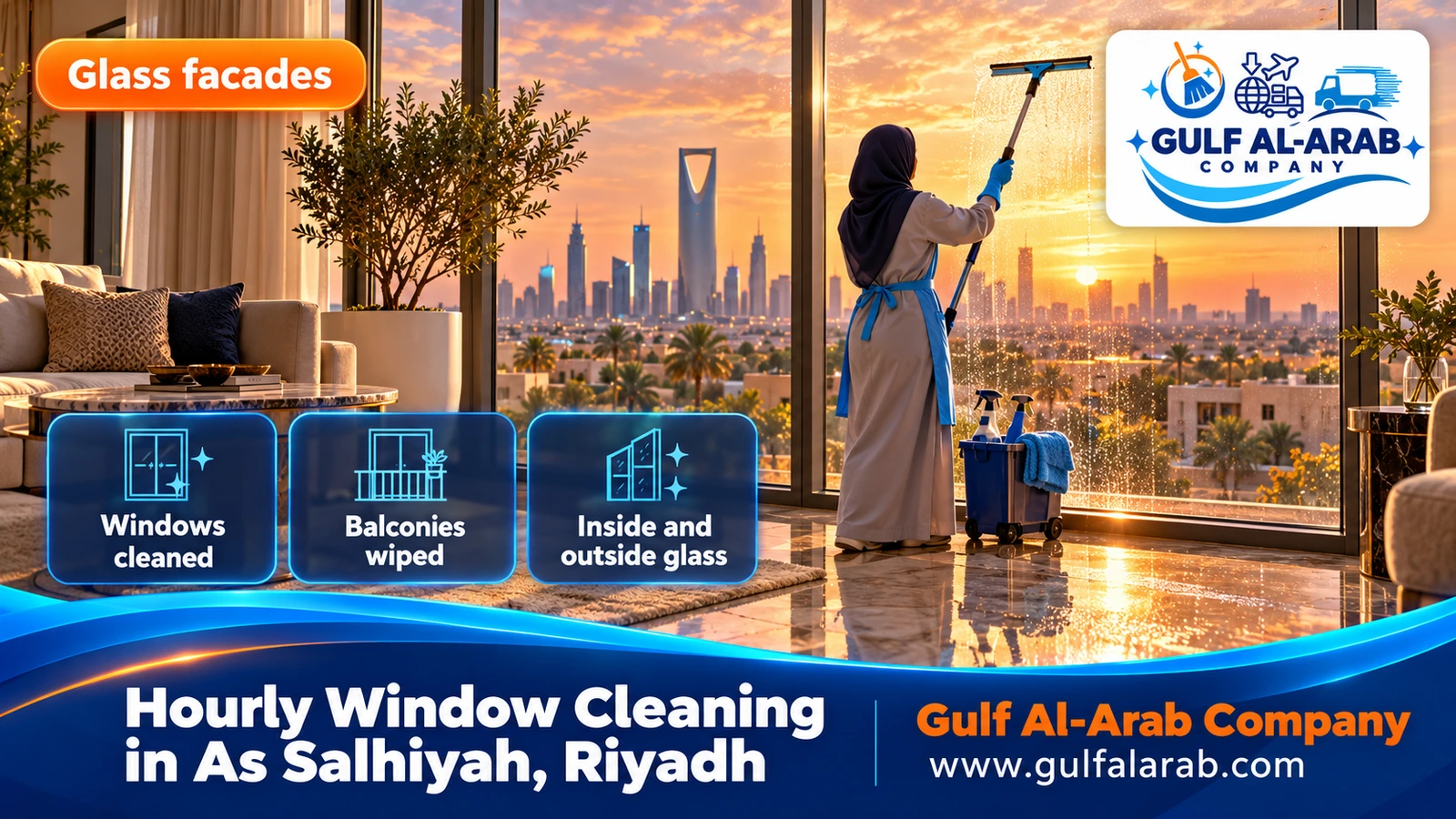 Hourly Window Cleaning in As Salhiyah, Riyadh