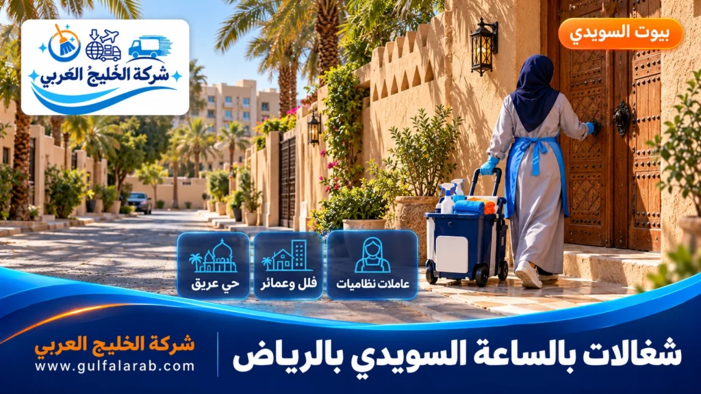 شغالات بالساعة السويدي بالرياض