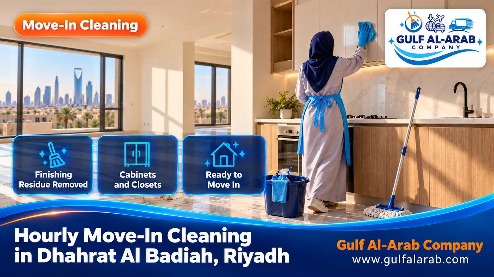 Hourly Move-In Cleaning in Dhahrat Al Badiah, Riyadh