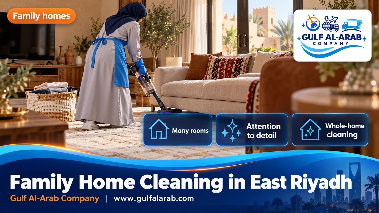 Family Home Cleaning in East Riyadh