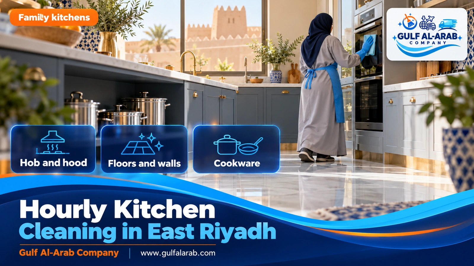 Hourly Kitchen Cleaning in East Riyadh