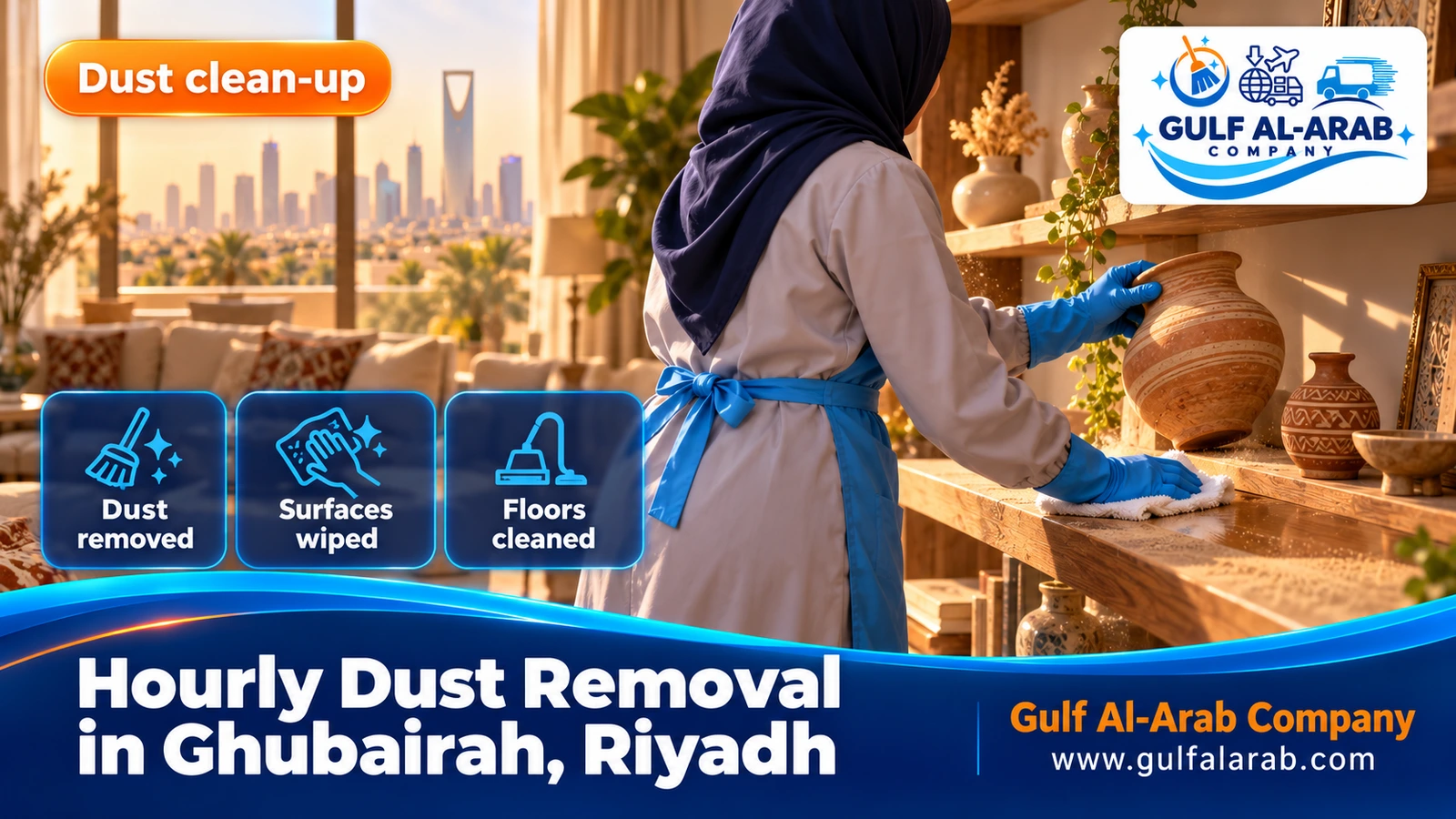 Hourly Dust Removal in Ghubairah, Riyadh