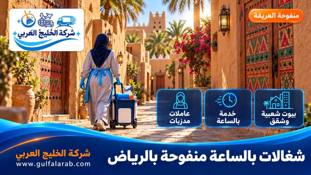 شغالات بالساعة منفوحة بالرياض