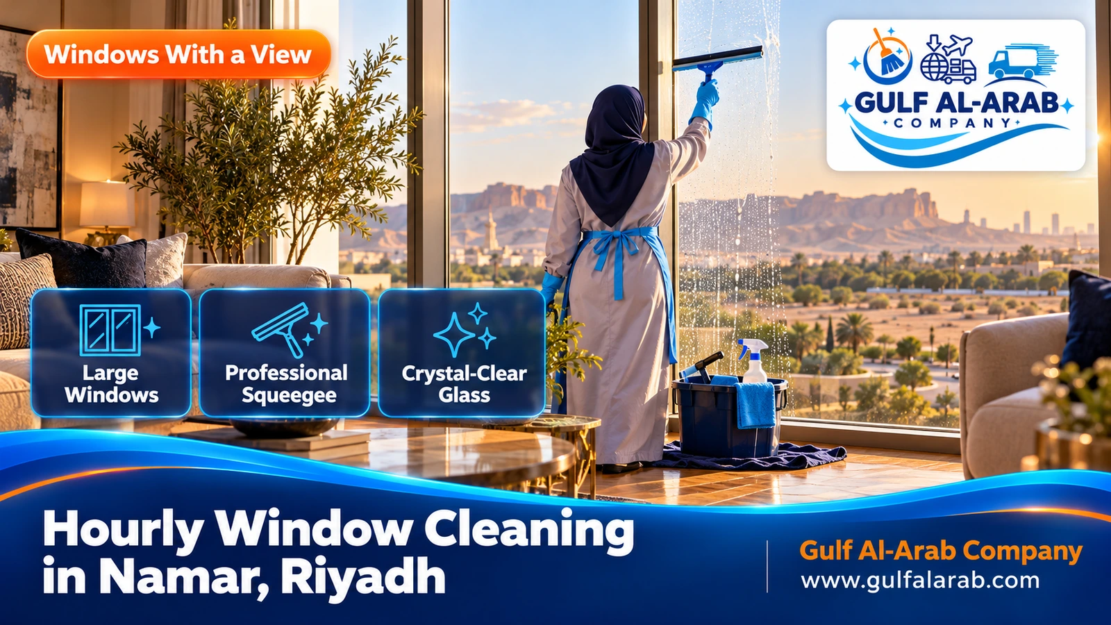 Hourly Window Cleaning in Namar, Riyadh