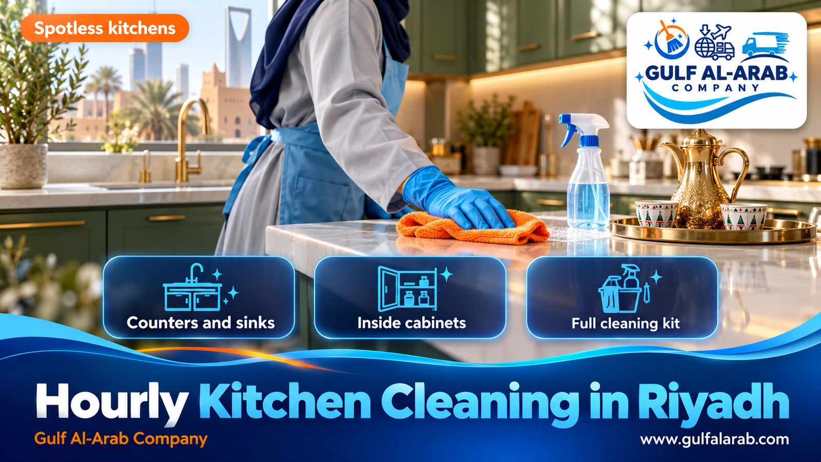 Hourly Kitchen Cleaning in Riyadh