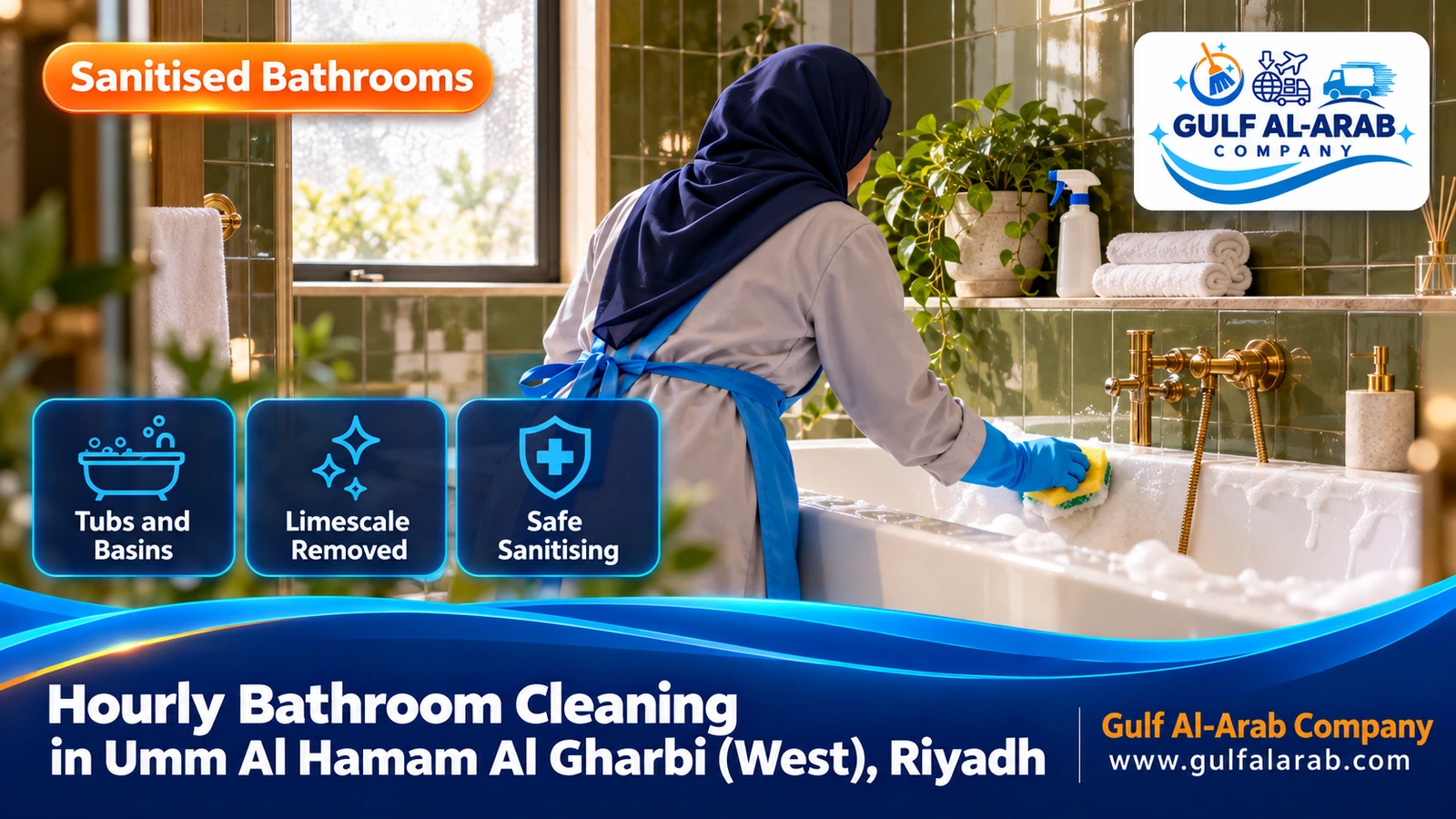 Hourly Bathroom Cleaning in Umm Al Hamam Al Gharbi (West), Riyadh