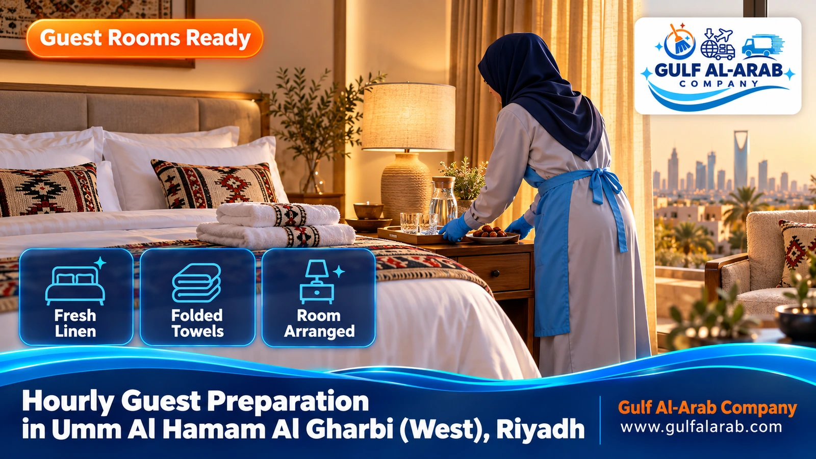 Hourly Guest Preparation in Umm Al Hamam Al Gharbi (West), Riyadh