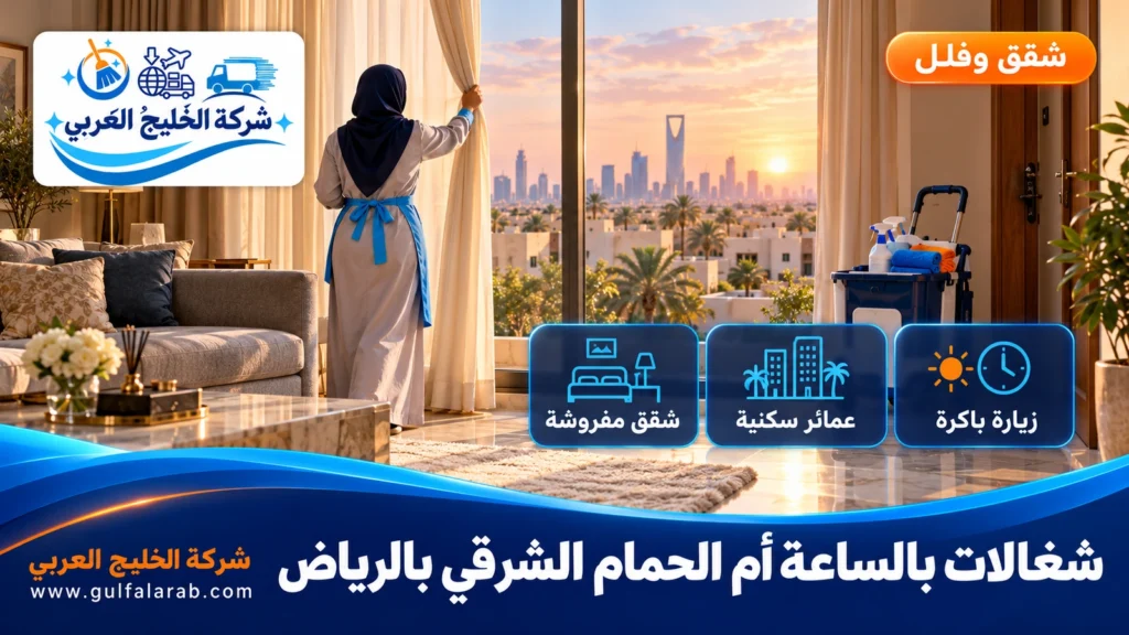 شغالات بالساعة أم الحمام الشرقي بالرياض