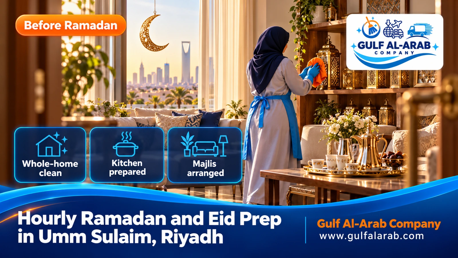 Hourly Ramadan and Eid Prep in Umm Sulaim, Riyadh