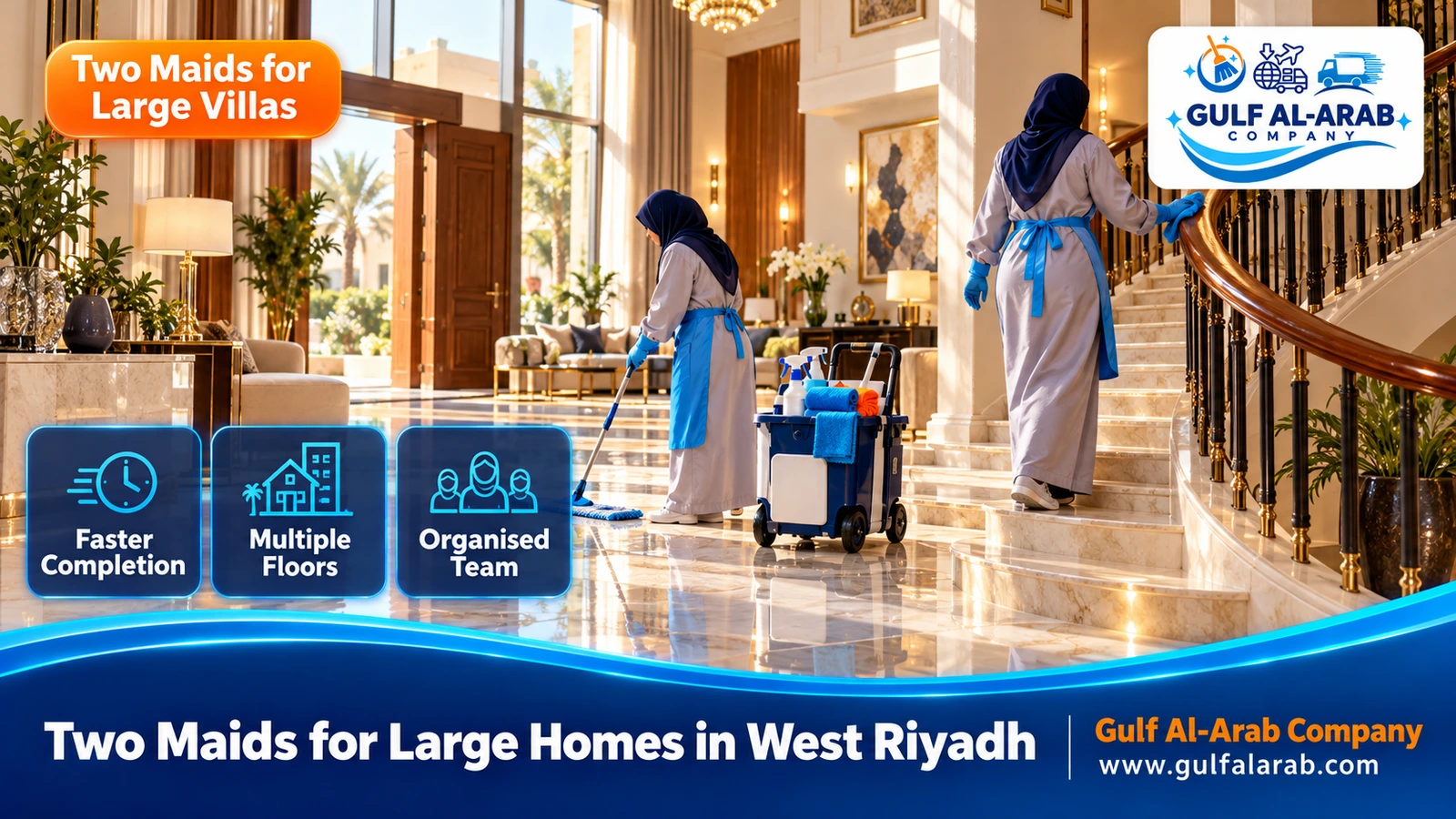 Two Maids for Large Homes in West Riyadh