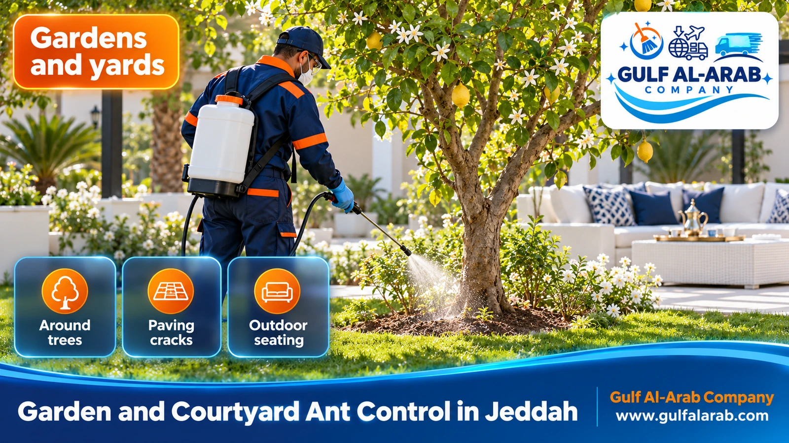 Garden and Courtyard Ant Control in Jeddah