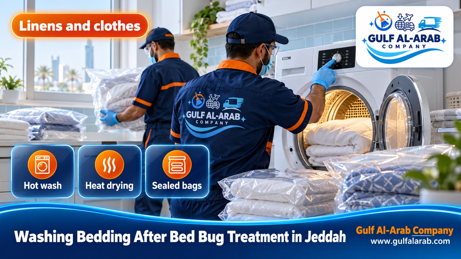 Washing Bedding After Bed Bug Treatment in Jeddah