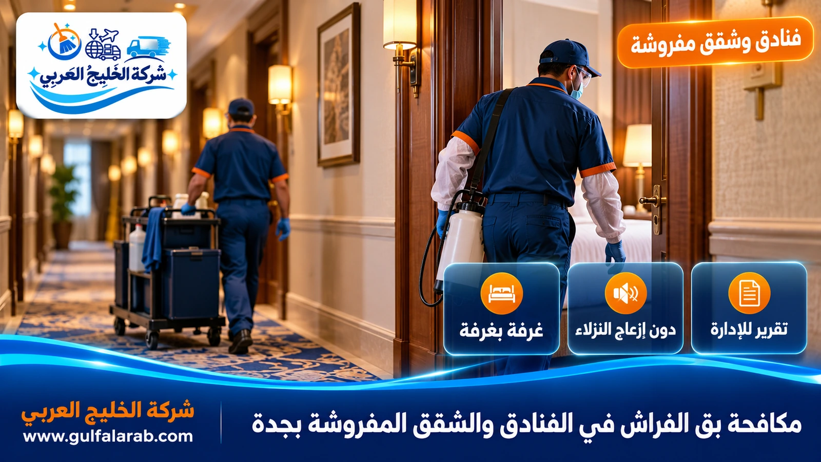 مكافحة بق الفراش في الفنادق والشقق المفروشة بجدة