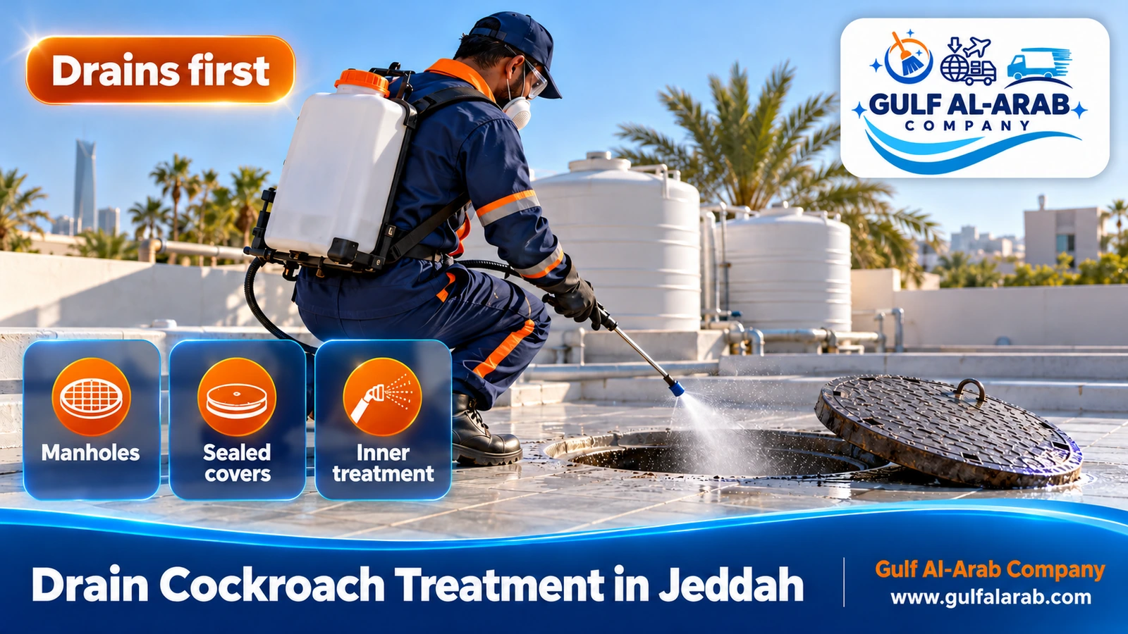 Drain Cockroach Treatment in Jeddah