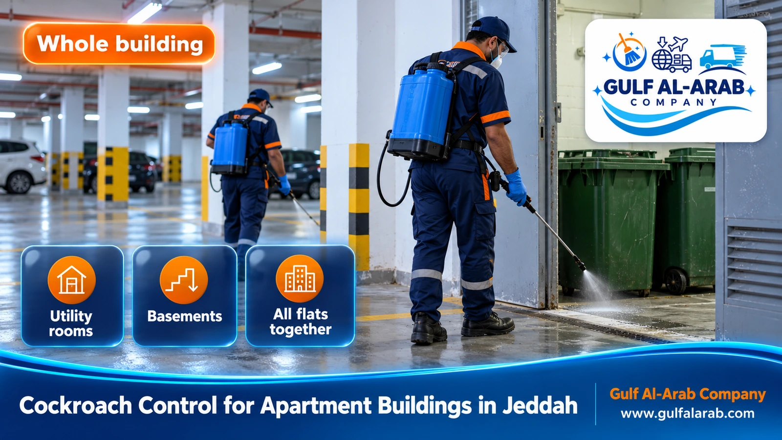 Cockroach Control for Apartment Buildings in Jeddah
