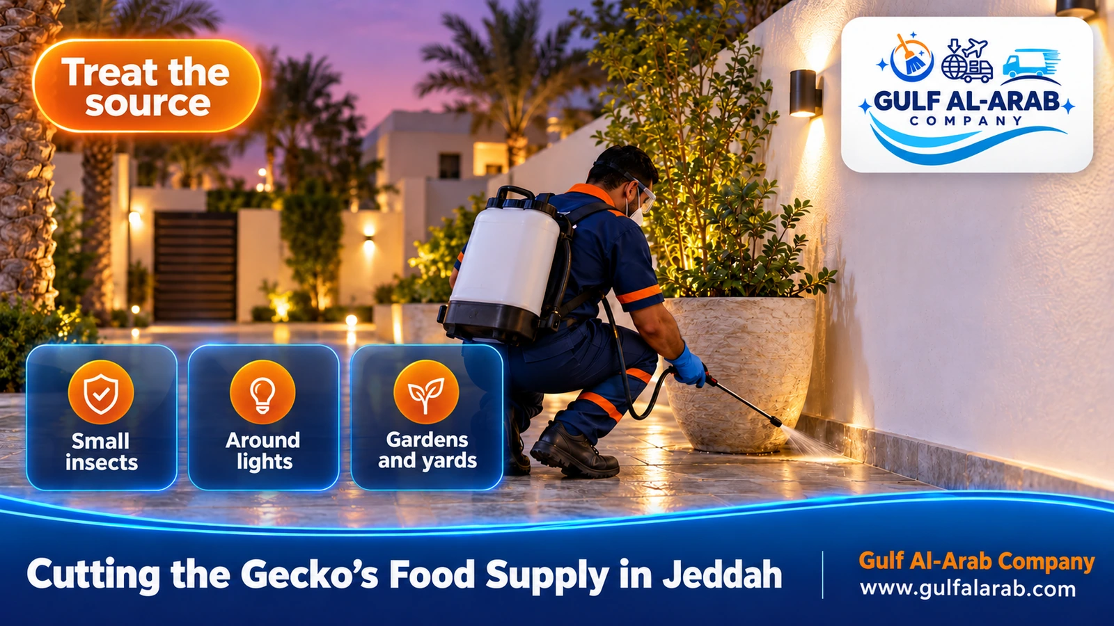 Cutting the Gecko’s Food Supply in Jeddah