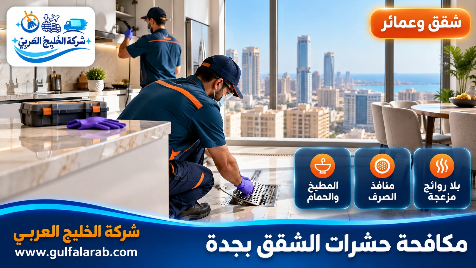 مكافحة حشرات الشقق بجدة