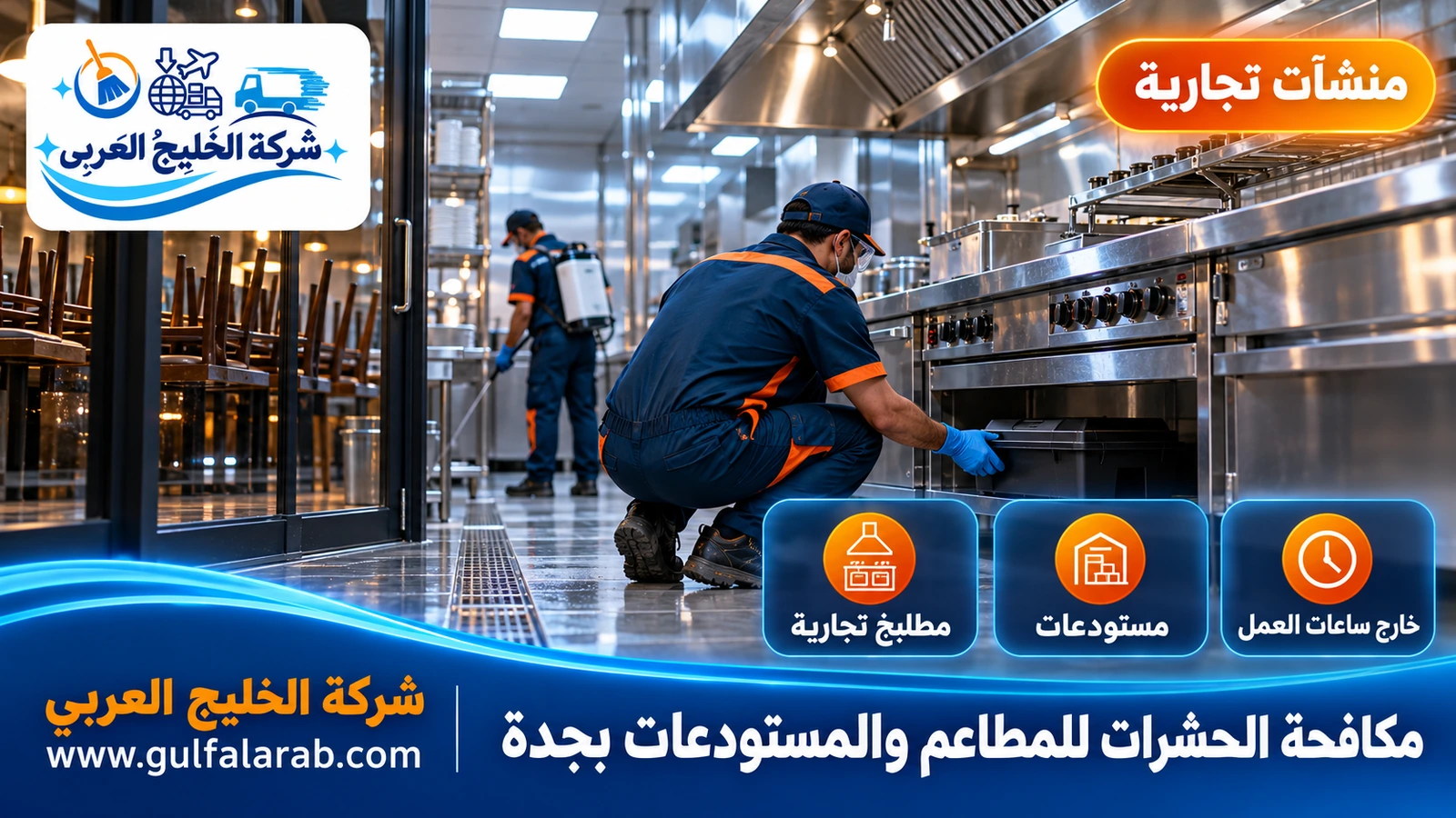 مكافحة الحشرات للمطاعم والمستودعات بجدة