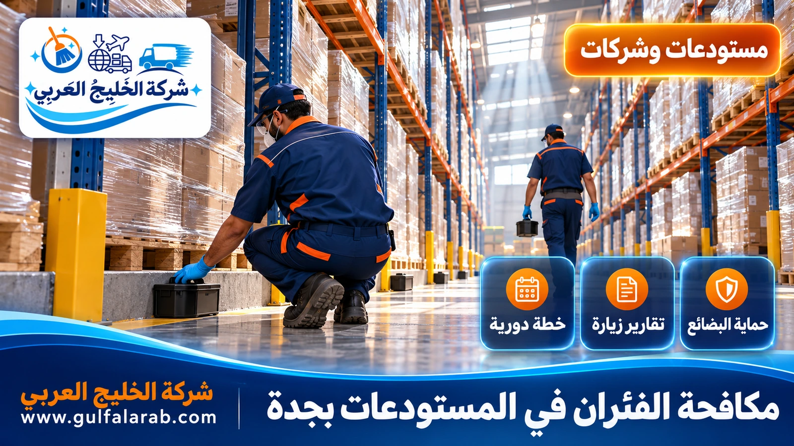 مكافحة الفئران في المستودعات بجدة