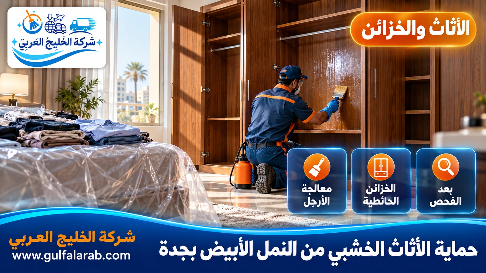 حماية الأثاث الخشبي من النمل الأبيض بجدة