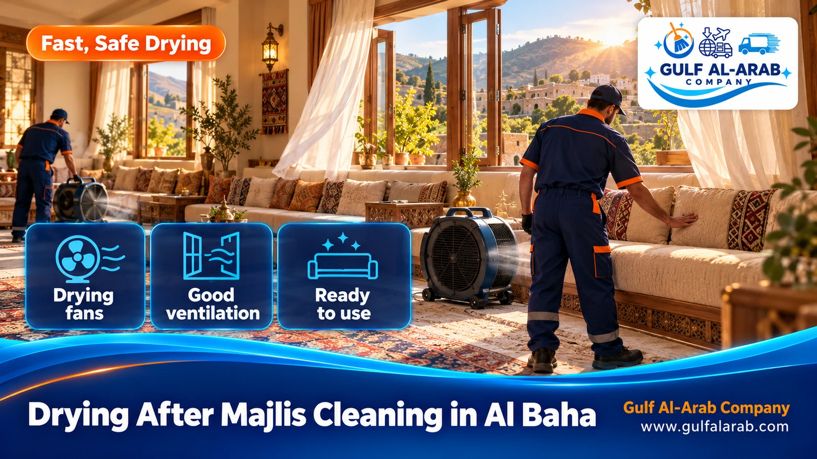 Drying After Majlis Cleaning in Al Baha